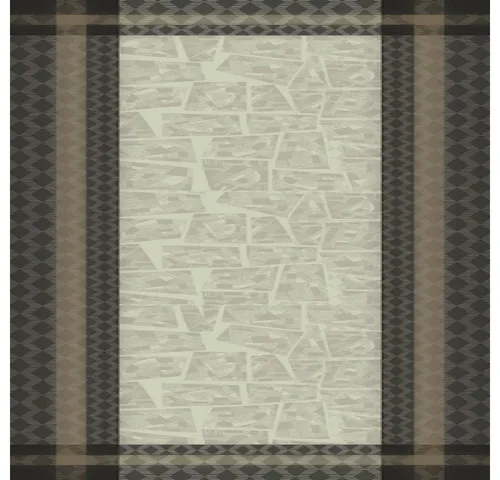 Garnier Thiebaut Tischläufer Fields Earth 48 x 150 cm braun - Eleganter Tischläufer in Braun mit Fleckenschutz, ideal für Küche und Esszimmer. Aus 100% Baumwolle, waschbar bei 40 Grad. Verleiht Ihrem Tisch einen stilvollen Akzent.