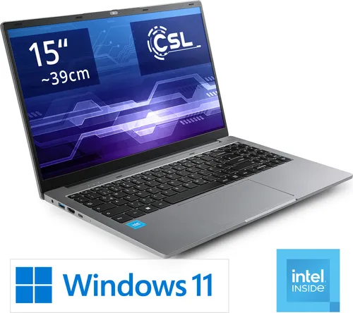 CSL R Evolve C15 v4 - 15,6 Zoll Windows 11 Notebook, 1000 GB SSD, 16 GB RAM und brillantes IPS-Display für optimale Leistung