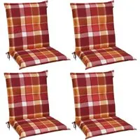 Beautissu Polsterauflage Sunny, 4er Set für Niedriglehner Stühle - Hochwertige Auflagen für Niedriglehner Stühle, 100x50x6cm, mit weicher Schaumkernfüllung für optimalen Sitzkomfort und UV Lichtechtheit 5 für langanhaltende Farben.