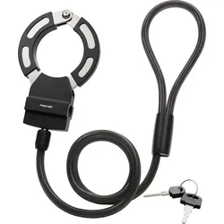 FISCHER Handschellenschloss 110cm für Fahrrad, E-Bike & E-Scooter - Robustes Kabelschloss mit einer Länge von 110cm, ideal für sicheres Abschließen von Fahrrädern, E-Bikes und Kinderwagen. Kompakt und zuverlässig für den täglichen Einsatz.