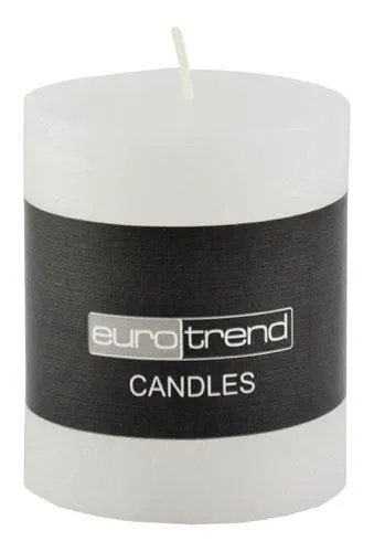 Kerze RUSTI DH 10x13 cm weiß Duftkerze Candle