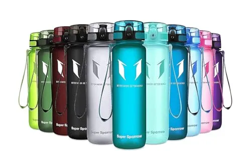 Super Sparrow Trinkflasche - Tritan Wasserflasche - 750ml - BPA-frei - Ideale Sportflasche - Sport, Wasser, Fahrrad, Fitness, Uni, Outdoor - Leicht, Nachhaltig