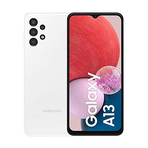 Samsung Galaxy A13 - 6,6 Zoll Android-Smartphone - Simlockfreies Handy mit 50 MP Quad-Kamera für beeindruckende Fotos, 5000 mAh Akku für lange Laufzeit und erweiterbarem Speicher bis zu 1 TB.
