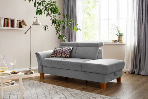 Home affaire Recamiere Conville, incl. Kopfteilverstellung, Federkern, wahlweise mit Bettkasten