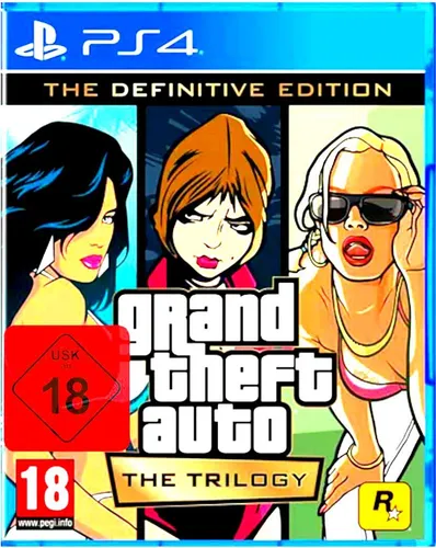 Grand Theft Auto The Trilogy - The Definitive Edition - PS4 - Action & Abenteuer, die Definitive Edition mit verbesserten Grafiken und Gameplay für ein nostalgisches Spielerlebnis auf der PlayStation 4.