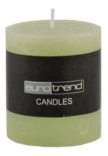 Kerze RUSTI DH 10x13 cm grün Duftkerze Candle