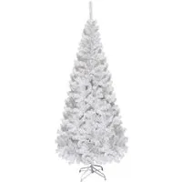 COSTWAY 180cm Künstlicher Weihnachtsbaum - Künstlicher Weihnachtsbaum mit dichten, realistischen PVC Nadeln und robustem Metallständer, ideal für festliche Dekoration in Zuhause, Büro oder Geschäften.
