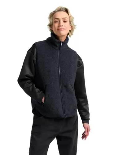 Jack Wolfskin High Curl Vest W - Kuschelige Fleeceweste für Damen - Funktionsjacken für kalte Wintertage, hergestellt aus warmem Sherpa Fleece 300, ideal als isolierende Zwischenschicht oder stylische Außenschicht.