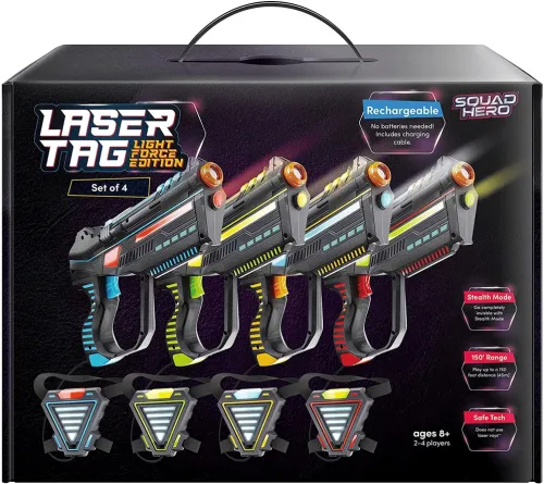 Squad Hero Battle Action Laser Tag Light Force Edition - Messgeräte für spannende Laser-Tag-Spiele, inklusive 1 Set für unvergesslichen Spielspaß im Team!