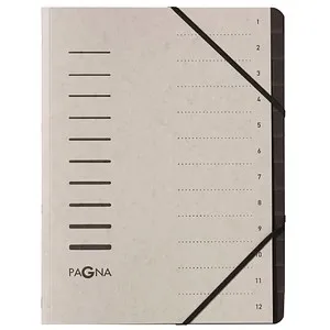 PAGNA Ordnungsmappe 12 Fächer grau, 1 St.