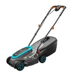 GARDENA 14632-20 Akku-Rasenmäher PowerMax 32 - 18V P4A Ready-To-Use Set, leistungsstark und kabellos für müheloses Rasenmähen