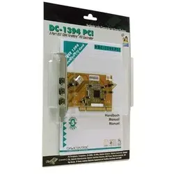 Dawicontrol PCI Card DC-1394 Firewire Blister - Eingangsadapter für schnelle Datenübertragung, ideal für kreative Profis und Multimedia-Anwendungen