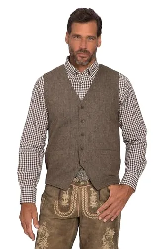 JP1880 Steppweste - Tracht Wollmix in Grau - Steppwesten aus 90% Polyester und 10% Wolle, ideal für stilvolle Trachten-Looks und perfekt für die Übergangszeit.