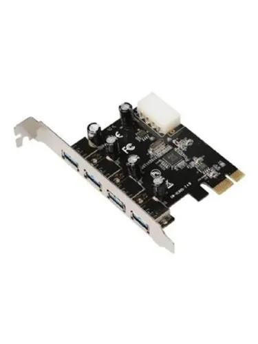 USB 3.0 PCIe Karte mit 4 Ports VL805 - Schnittstellenkarte mit 4 externen USB 3.0 Anschlüssen, ideal für schnelle Datenübertragungen und Erweiterung von PC-Systemen.