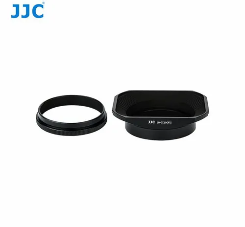 JJC LH-JX100FII Schwarz - Lens Hood Adapterring für Fujifilm X70/X100-Serie - Praktisches Kit mit Gegenlichtblende und Adapterring für die Fujifilm X70/X100-Serie. Schützt Ihre Linse vor Streulicht und sorgt für klare Aufnahmen. Offizielles Produkt mit 1 Jahr Garantie.