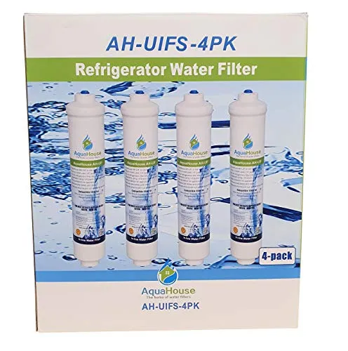 4x Aquahouse UIFS kompatibel Kühlschrank Wasserfilter für Samsung DA29-10105J HAFEX/EXP WSF-100 Aqua-Pure Plus (nur externer Filter)