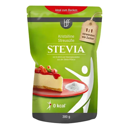 Borchers Stevia Kristalline Streusüße 0.3 kg - Zuckerfreie Süße für jeden Anlass - Süßstoffe: 0,3 kg Stevia Kristalline Streusüße, perfekt für eine zuckerfreie Ernährung und ideal für Veganer und Vegetarier.