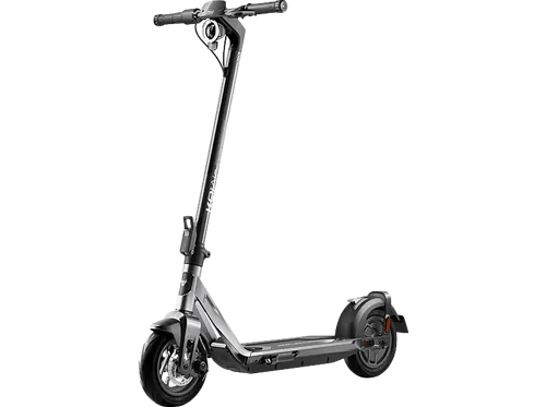NIU KQi Air E-Scooter - Straßenzulassung Schwarz/Anthrazit - Elektroscooter mit ABE für öffentliche Straßen, max. 20 km/h, bis zu 50 km Reichweite, ultra leicht mit nur 11,9 kg und smarten Funktionen wie GPS-Ortung und App-Anbindung.