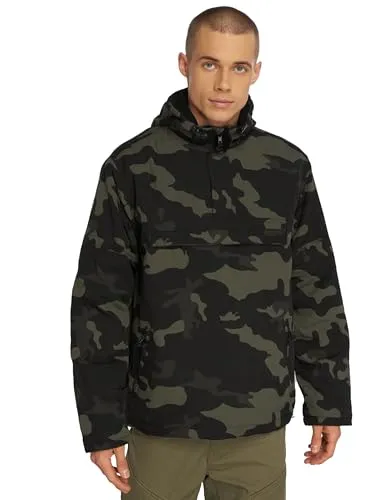 Brandit Windbreaker XL - Dark Camo - Funktionsjacke, atmungsaktiv und wind- sowie wasserabweisend, mit integriertem Fleece-Futter für hohen Tragekomfort und praktischen Reißverschlusstaschen.