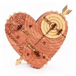 iDventure Tin Woodman s Heart - Mechanische Schatzkiste mit Codeschloss, originelle Geschenkverpackung für Geldgeschenke und Gutscheine