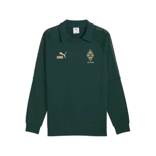 PUMA Borussia Mönchengladbach KING Drill Top Herren - Fußball-Fanartikel, hochwertige Trainingsjacke für Spielmacher mit ultimativer Haptik und Komfort, ideal für Fans und Spieler.