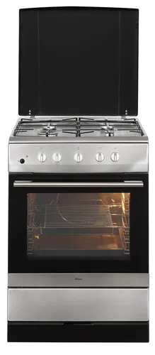 Amica Gas-Standherd SHGG 11668 E, Energieeffizienzklasse A - Herd mit 71 l Backofenvolumen und CoolDoor3-Technologie für sichere Nutzung. Ideal für energieeffizientes Kochen.