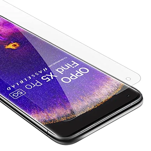 Cadorabo Panzer Schutz Glas für Oppo FIND X5 PRO - Schutzfolie in Ultra-Klar Hüllen freundlich - Gehärtetes (Tempered) Glas Dipslayschutz Folie in 9H Härte Anti Kratzer