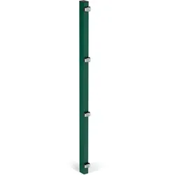 Zaunpfosten ALBERTS 60x40 mm für Doppelstabmattenzaun, grün - Gartenzäune - Langlebiger Zaunpfosten aus verzinktem Stahl, ideal für Doppelstabmattenzäune und rostbeständig dank Kunststoffbeschichtung.