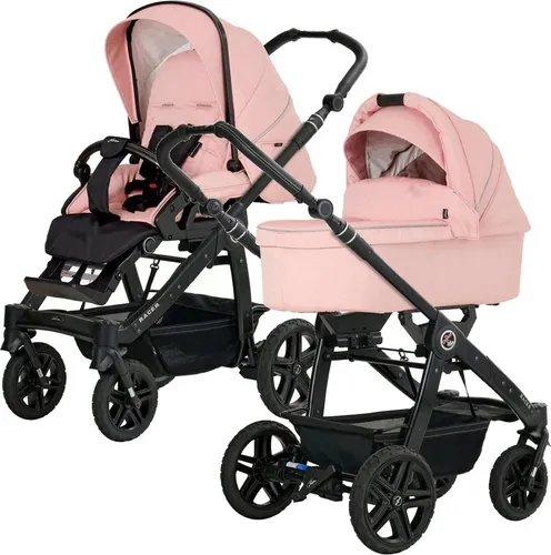 Hartan Kombikinderwagen Racer GTS Set mit Babywanne Trend Peach Blossom - Vielseitiger Kombikinderwagen Racer GTS mit Babywanne und Sportsitz. Hochwertige Materialien und durchdachtes Design für höchsten Komfort und praktische Nutzung im Alltag.
