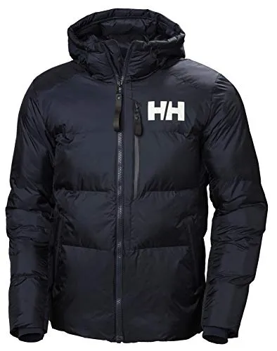 Helly Hansen Herren Parka Active Winter Parka, Navy, S - Funktionsjacke, wasserabweisend und winddicht, ideal für kalte Wintertage mit verstellbarem Saum für optimalen Tragekomfort.