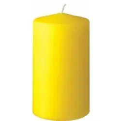 DUNI Stumpenkerzen 147977 , 1 Karton = 6 x 10 Stück, Farbe: gelb