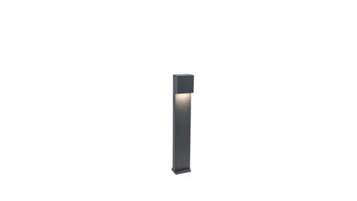 Lutec GEMINI XF LED-Außenstandleuchte 7.5W Anthrazit - Elegante Wegeleuchte für Gartenwege und Hofzufahrten, mit starkem, nach unten geneigtem Lichtstrahl für eine helle und energiesparende Ausleuchtung.