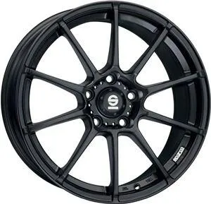 Sparco Assetto Gara Alufelgen 18 Zoll - Vielspeichen-Design, matt schwarz, 7.5x18" ET35, ideal für sportliche Fahrzeuge und optimale Leistung auf der Straße.