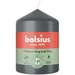 Bolsius: Stumpenkerze 80/58mm - Stürmisches Grau (6 Stück)
