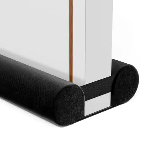 BKSAI Zugluftstopper für Türen Rückstandlos Türdichtung Haustür 60-110CM Windstopper Kälteschutz Schallschutz Unten Türbodendichtung Luftzugstopper gegen Zugluft, Schall & Insekten Waschbar