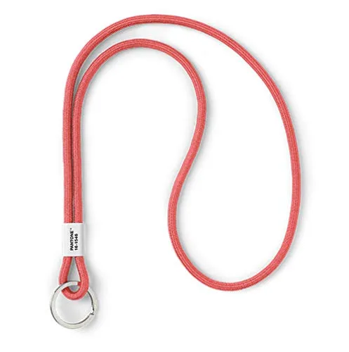 Pantone Design-Schlüsselband Key Chain Long | robust und farbenfroh | lang | Color of the Year 2019 - living coral 16-1546 | koralle, 48 cm