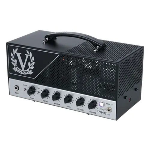 Victory Amps Deputy Lunchbox Head - E-Gitarren-Verstärker - Kompakter 25-Watt-E-Gitarrenverstärker mit drei Voice-Modes und EQ-Sektion. Ideal für Studio, Bühne oder Zuhause. Robustes Design und flexibles Klangspektrum für kreative Musiker.