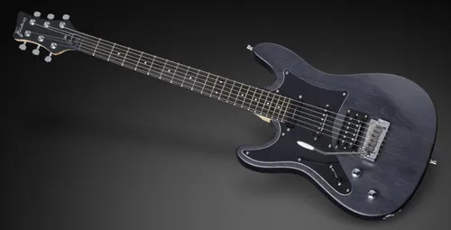 FRAMUS D-Series Diablo Pro Lefthand - Nirvana Black Transparent Satin - E-Gitarre für Linkshänder mit einzigartiger Korpusfarbe und hervorragendem Klang, ideal für kreative Musiker.