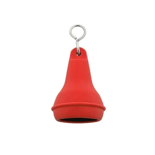 CombiCraft Hotel Schlüsselanhänger Mayfair Rot mit offenem Boden, pro 5 Stück, 41x70mm, mit gedrehtem S-Haken- Ideal für den Hotelbereich