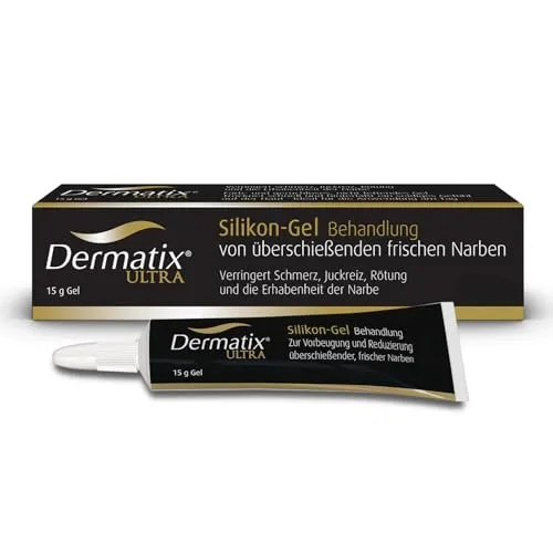 Dermatix Ultra Narbengel 15 g – Effektive Narbenpflege nach OP - Optimale Narbenpflege für frisch verheilte und bis zu 2 Jahre alte Narben. Dermatix Gel sorgt für eine glatte und weiche Hautoberfläche und lässt sich leicht auftragen – ideal für alle Hautbereiche.