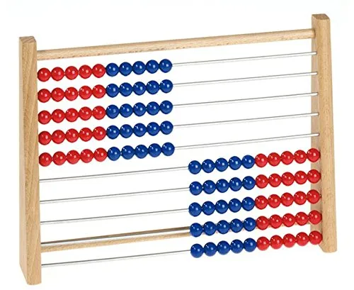 Betzold Rechenschieber Holz-Rechenschieber Grundschule 100 - Rechenschieber für die Grundschule, ideal zur Vermittlung von Mathematik mit 100 leicht beweglichen Kugeln für effektives Lernen.
