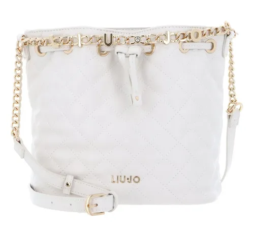 Liu Jo Umhängetasche Bucket Bag weiß - Stylische Handtasche im Bucket-Design, aus hochwertigem Polyurethan, mit abnehmbarem und verstellbarem Schulterriemen für individuellen Tragekomfort.