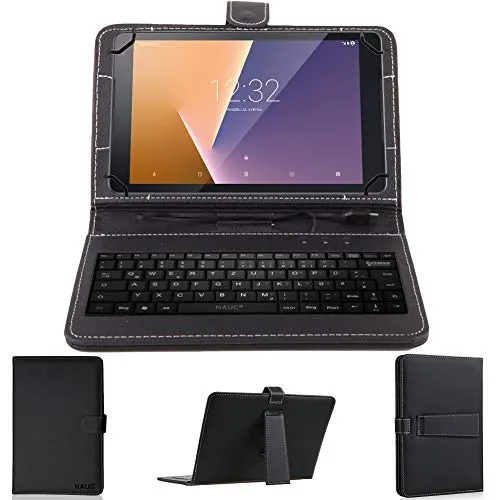 NAUC Vodafone Smart Tab N8 Tasche Tastatur USB Keyboard Hülle Case Cover Schutzhülle