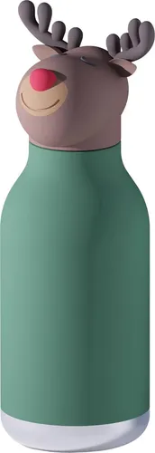 Asobu Bestie Reindeer – 460 ml Isolierflasche mit Strohhalm - Stylische 460 ml Isolierflasche mit Strohhalm, ideal für kalte Getränke. Perfekt für unterwegs, hält deine Getränke frisch und kühl.