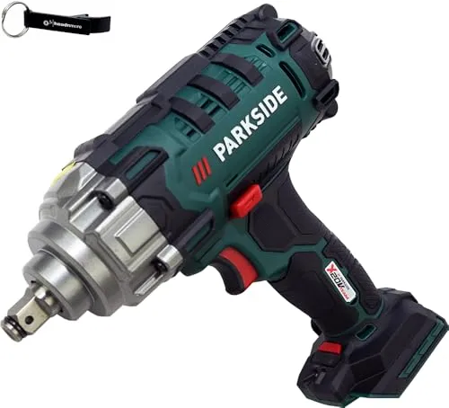 HEADNMORE® PARKSIDE® 20V Akku Schlagschrauber PASSK 20-Li C4 Bundle - Akkuschrauber mit max. 400 Nm Drehmoment, 5 Drehmomentstufen und LED-Arbeitsleuchte. Inklusive praktischem Flaschenöffner-Schlüsselanhänger und Aufbewahrungskoffer.