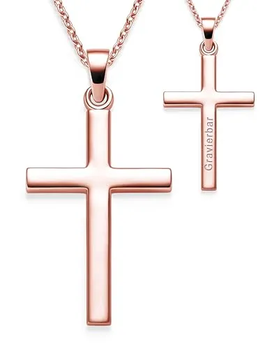 Amoonic Kreuzkette für Kinder in Silber 925 mit Kreuzanhänger - Die Kreuzkette "Honesty" aus hochwertigem Sterling Silber 925 ist individuell anpassbar (38-42cm). Perfekt als Geschenk zur Taufe oder Kommunion, liebevoll verpackt und mit lebenslangem Aufarbeitungsservice.