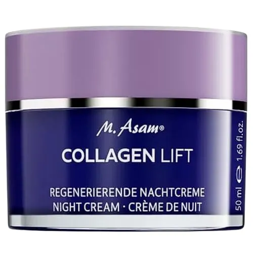 M. Asam COLLAGEN LIFT Regenerierende Nachtcreme (50 ml) - Sichtbar erholte Haut über Nacht für seidige Haut am Morgen - Verbessert sichtbar die Spannkraft und Elastizität der Haut, vegan