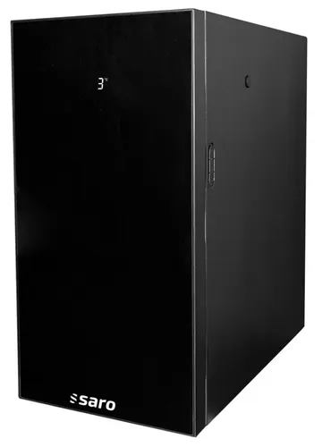 SARO Milchkühler KEA 325-2177 mit Glas-Volltür - Praktischer Milchkühler mit 14 Litern Nutzvolumen, ideal für Kaffeeautomaten. Mit Touchscreen und digitaler Temperaturkontrolle für optimale Kühlung.