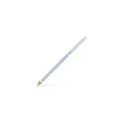 FABER-CASTELL Jumbo GRIP Kreidestifte weiß - Kreide für präzises Schreiben auf Tafeln und farbigem Papier. Der bruchfeste Stift mit Grip-Zone bietet kreative Möglichkeiten und kommt aus nachhaltiger Produktion.