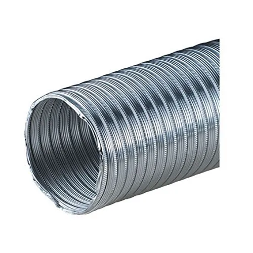 mm ALUFLEXROHR ALUFLEX Flexrohr Alurohr Flexschlauch Aluflexschlauch 3 m gestaucht auf ca. 1m Hitzebeständig bis 200 Grad 150
